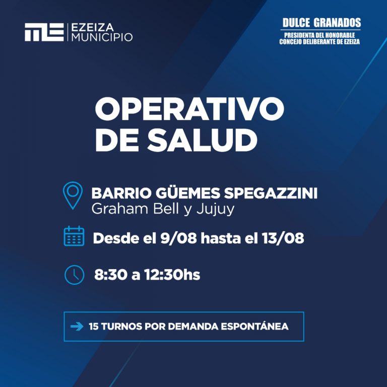 El tráiler sanitario estará desde el lunes en Carlos Spegazzini