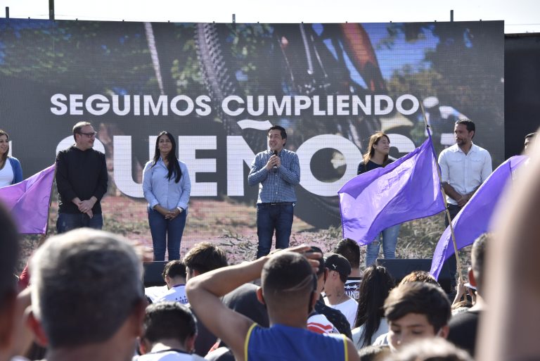 Nardini, Correa y Vivona, presentes en el lanzamiento de las Ligas Deportivas en Malvinas Argentinas