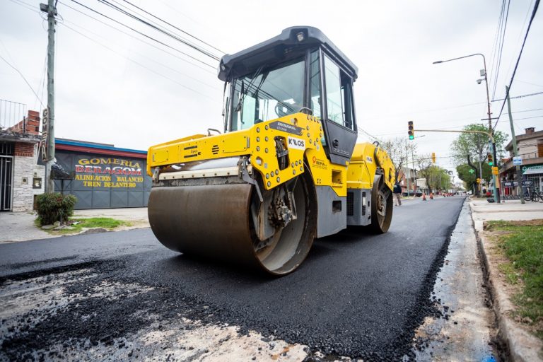 Avanzan las obras que transforman la Avenida 21 de Berazategui