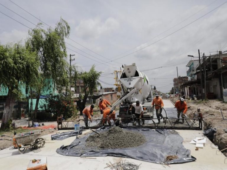 Avanzan las obras de pavimentación de Av. La Noria