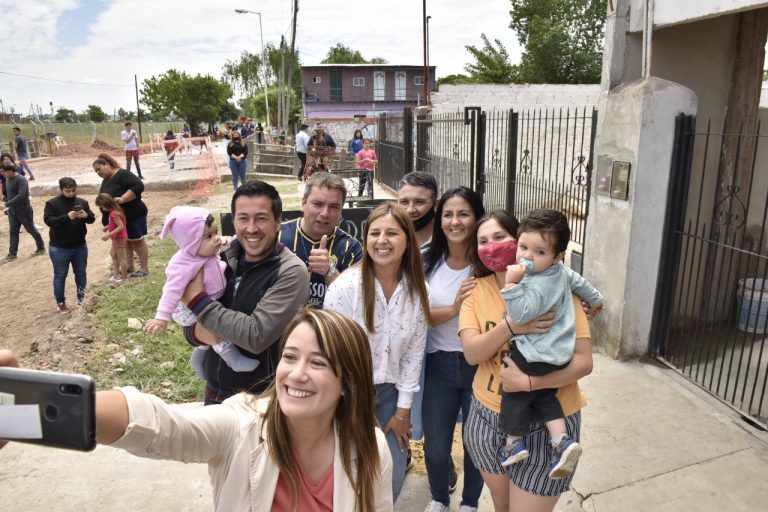Nardini y Correa visitaron una obra importante en Grand Bourg