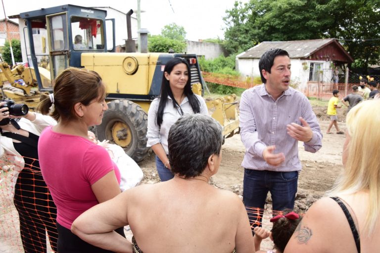 Nardini y Correa supervisaron una obra en Ing. Adolfo Sourdeaux