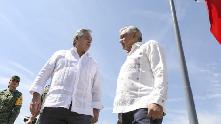 Alberto Fernández agradeció el apoyo de México ante el FMI