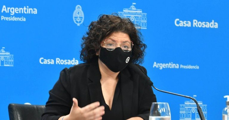 Según Vizzotti, «hay un descenso en el número de casos» de Covid