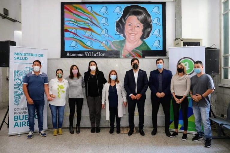 Se inauguró un mural en homenaje a Azucena Villaflor en el Hospital Fiorito 