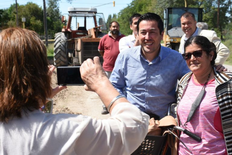 Nardini supervisó una serie de obras hidráulicas y viales en Ranchos