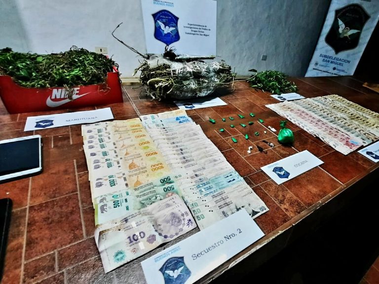 Grand Bourg: dos detenidos por comercialización de drogas y otros dos por robo a mano armada