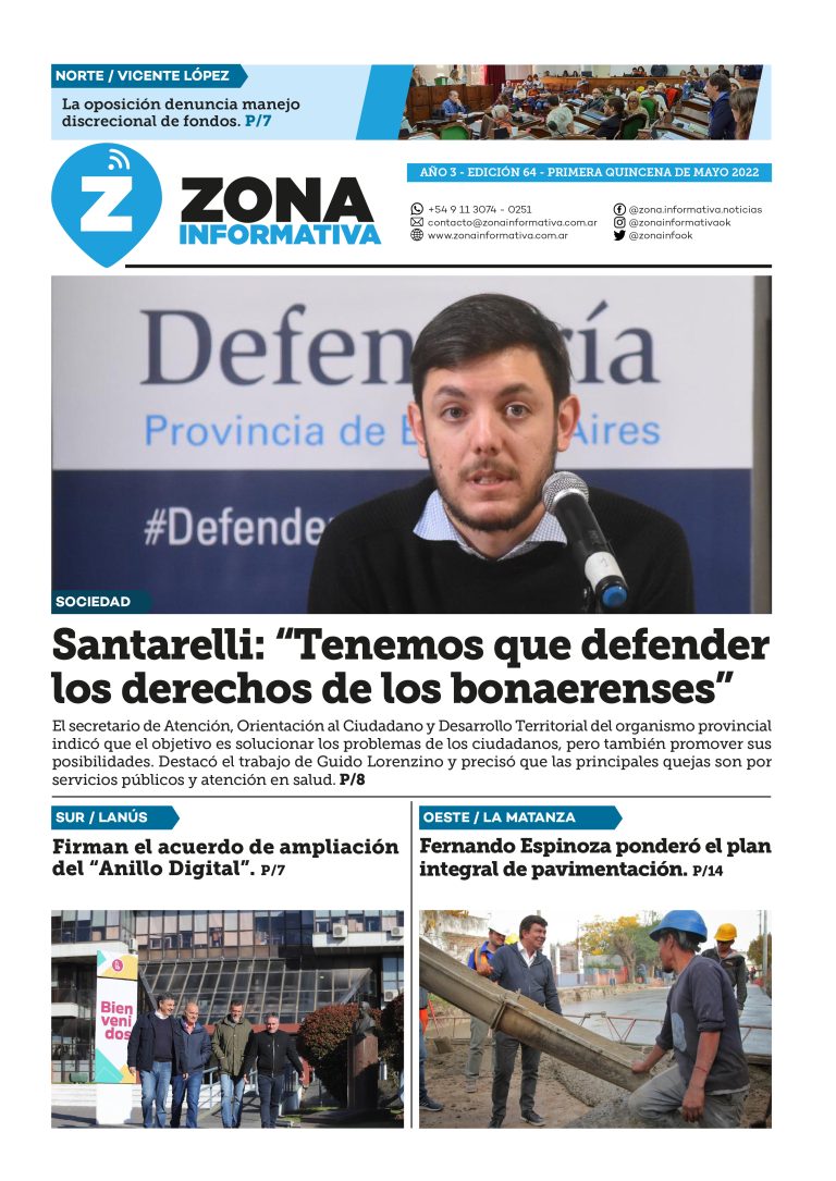 Zona Informativa 1° Quincena Mayo 2022