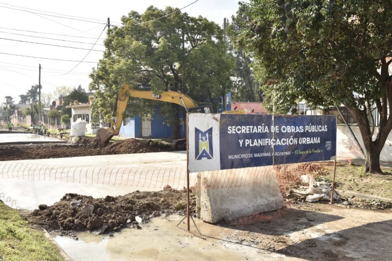 Avanza obra de pavimentación en Los Polvorines