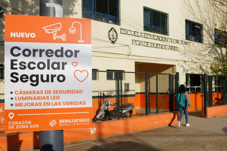 Suman corredores escolares en Berazategui