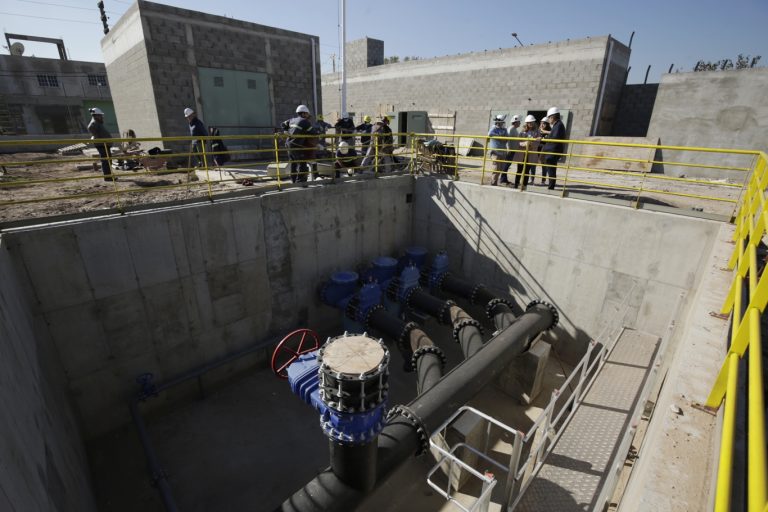 Avanza construcción de planta cloacal en Almirante Brown
