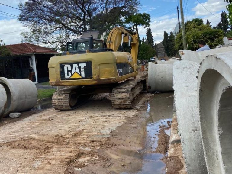 Finalizaron las obras hídricas sobre Gibson en Llavallol Sur