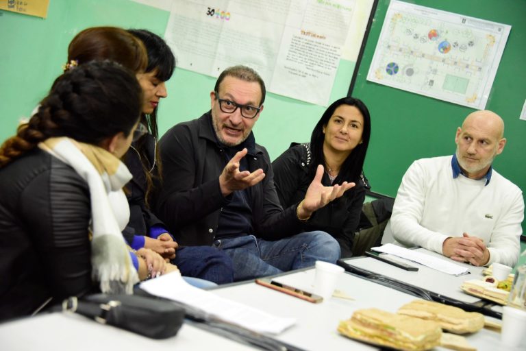 Comenzó la obra de la Plaza “Martín Figueroa” en la Escuela N° 11 de Villa de Mayo 