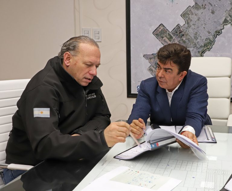 Espinoza se reunió con Berni para ampliar el sistema integral de seguridad en La Matanza