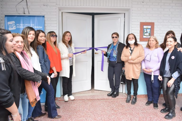 Inauguran oficina de la Mujer en Presidente Perón