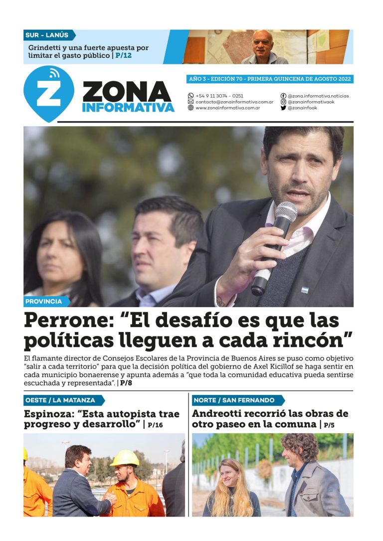 Zona Informativa 1° Quincena Agosto 2022
