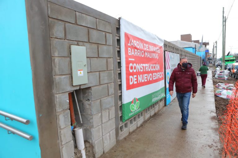 Avanza obra en jardín de infantes de Esteban Echeverría