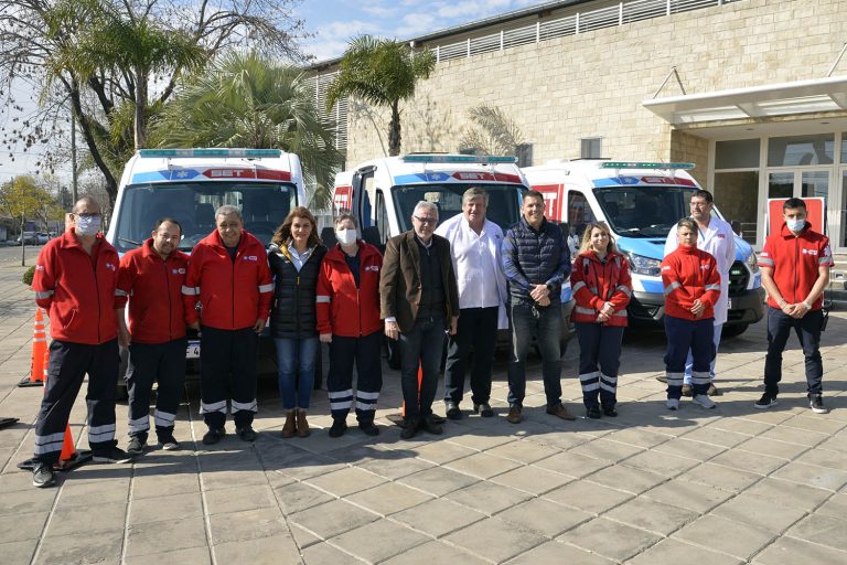 Zamora presentó tres nuevas ambulancias para mejorar el Sistema de Emergencias Tigre