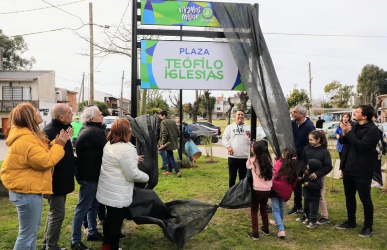 Se inauguró el Parque Lineal Entre Vías y la nueva plaza Teófilo Iglesias en Avellaneda