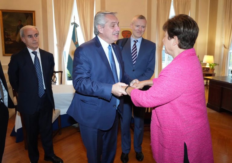 El Presidente y una “reunión constructiva” con Georgieva