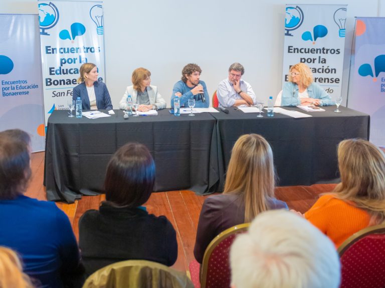 Andreotti y Sileoni compartieron el Encuentro por la Educación Bonaerense en San Fernando