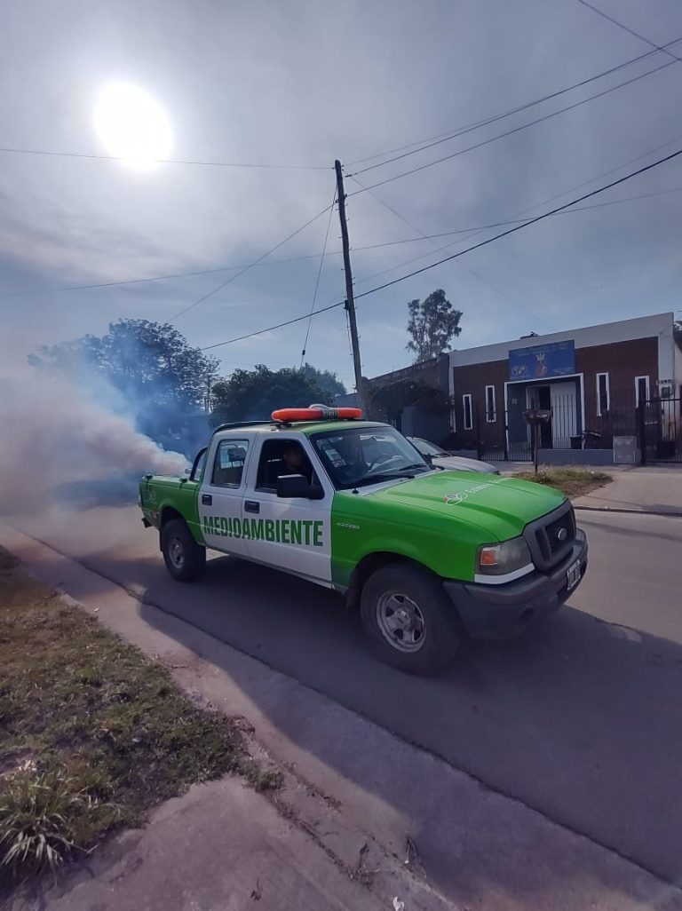Labores de fumigación en El Jagüel