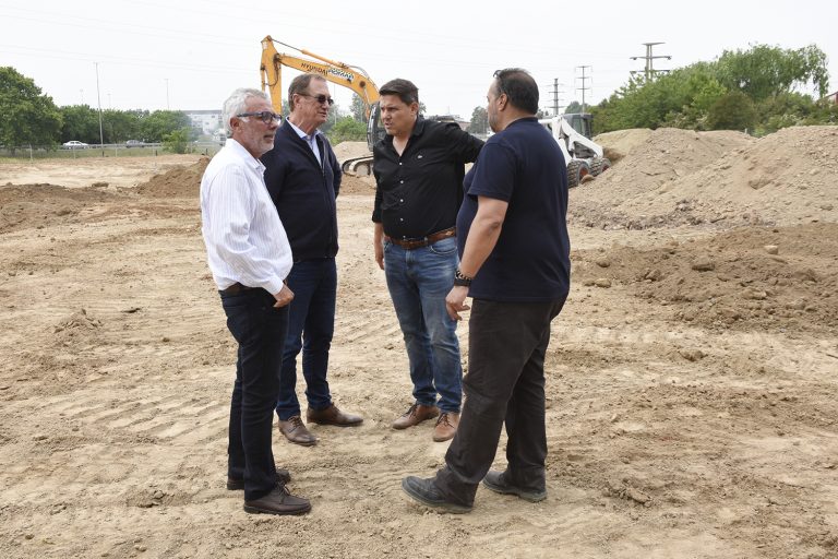 Zamora recorrió las obras del nuevo Hospital Municipal de Alta Complejidad de Tigre