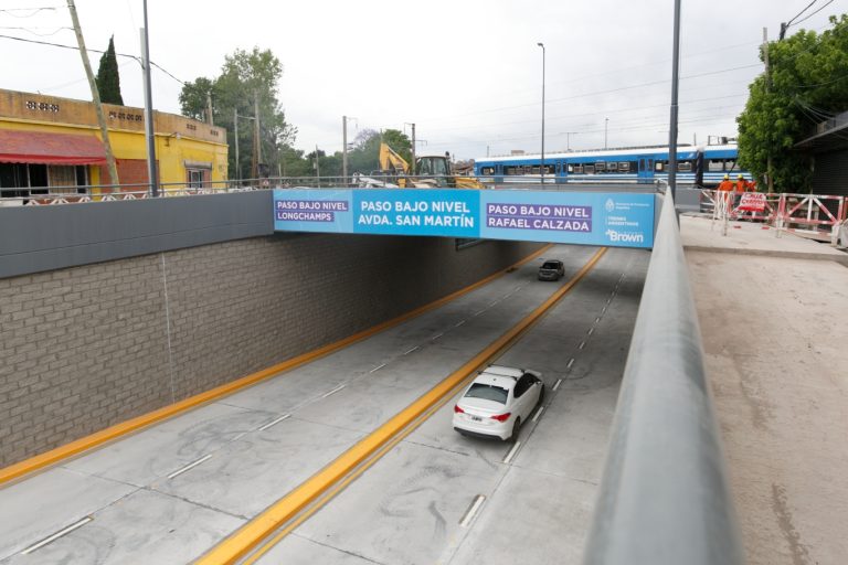 Habilitaron el paso bajo nivel de San Martín en Brown