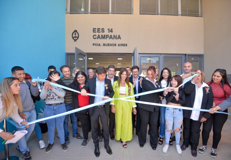 Kicillof inauguró el edificio escolar 114 de su gestión