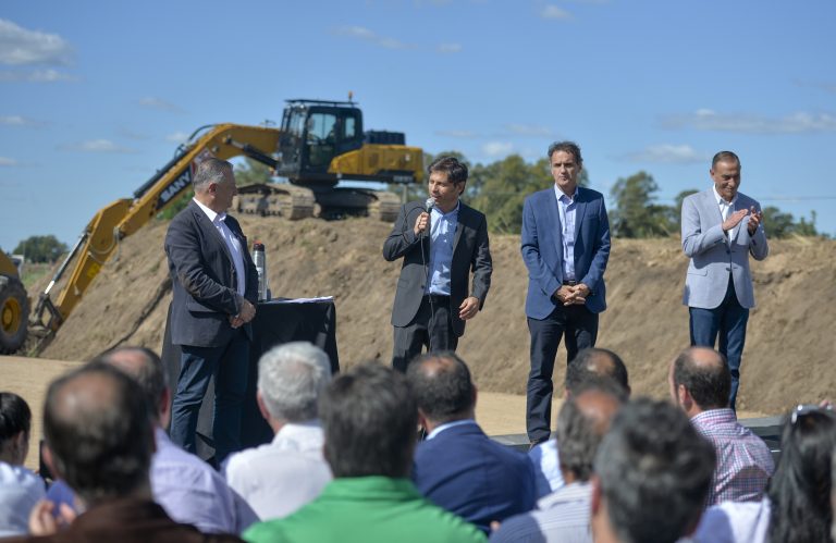 Kicillof y Katopodis dieron inicio a las obras para la autopista sobre la Ruta Nacional 3