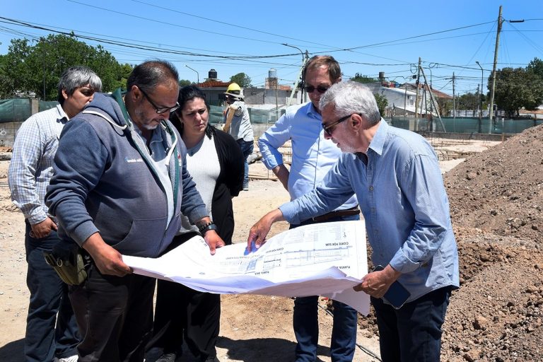 Zamora supervisó las obras del nuevo edificio de la Escuela Primaria N°23 de Don Torcuato