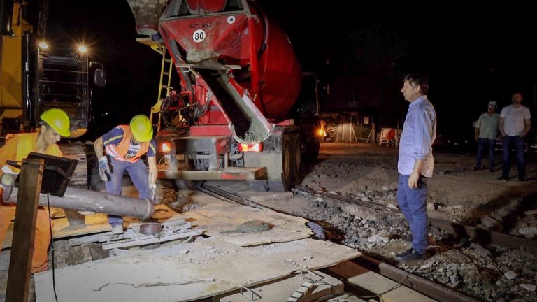 Avanzan obras en el túnel de Almirante Brown en San Isidro
