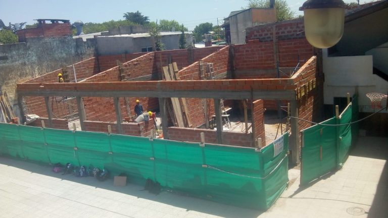 Avanzan las obras en la Escuela Primaria Nº22 de Merlo