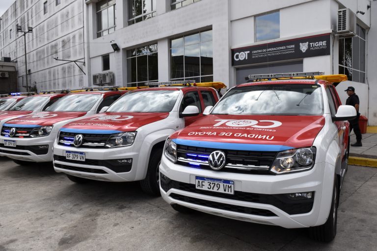 Tigre incorporó 10 móviles al COT para patrullar las calles