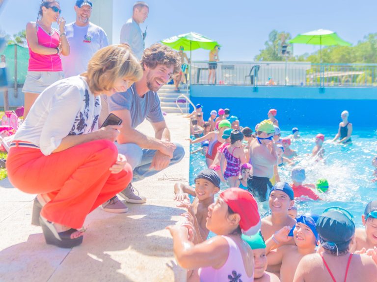 Andreotti visitó las Colonias de Verano de los Polideportivos de San Fernando