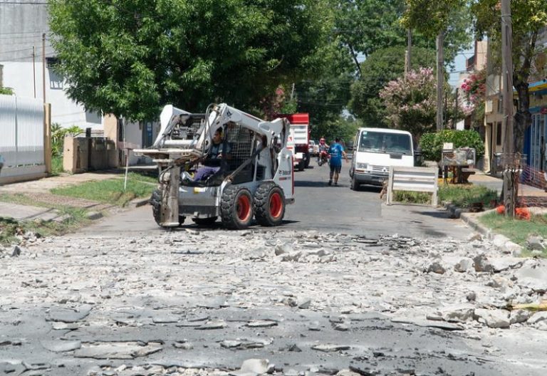 San Isidro avanza con las obras de renovación de pavimentos
