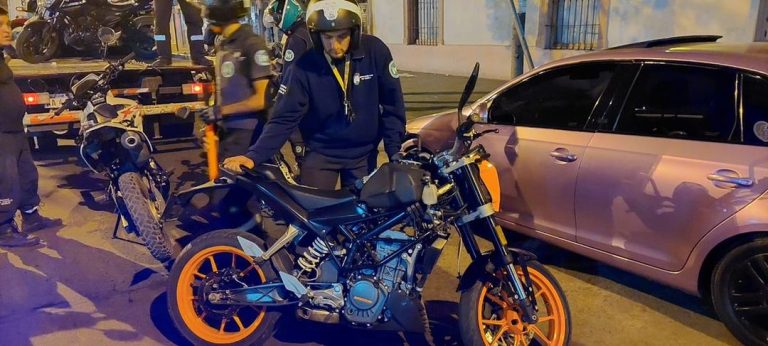 Realizaron operativos de seguridad vial en Merlo Centro