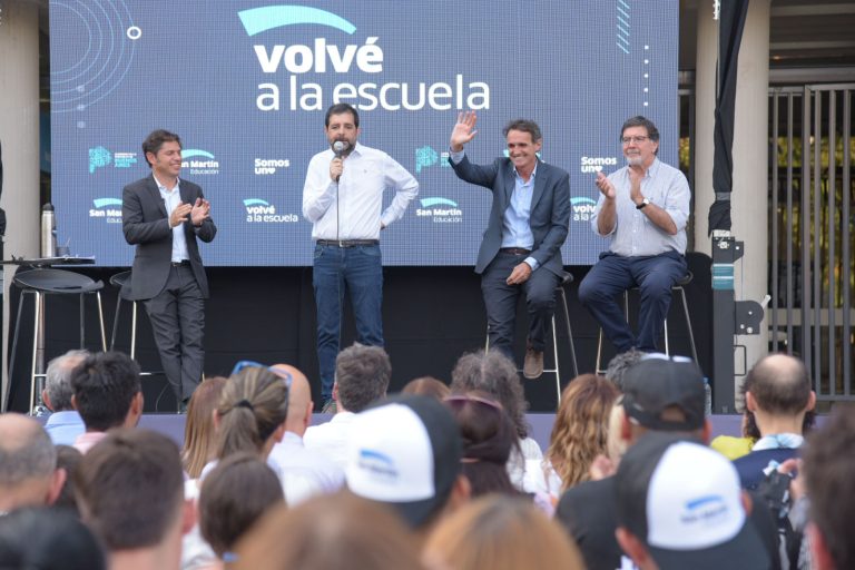 Moreira y Kicillof presentaron una nueva edición de Volvé a la Escuela en San Martín&nbsp;
