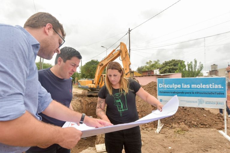 Nardini recorrió obras en Ingeniero Pablo Nogués