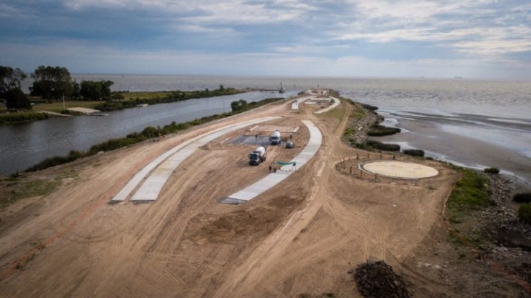 Avanza construcción del Parque de la Ribera de Quilmes