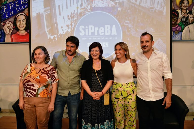 Olmos encabezó un acto por la personería gremial de SiPreBa