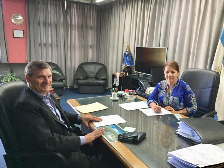 Convenio para compactar chatarra en Presidente Perón