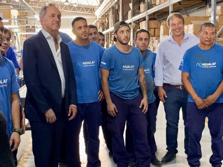Scioli y Cascallares recorrieron el Parque Industrial de Burzaco