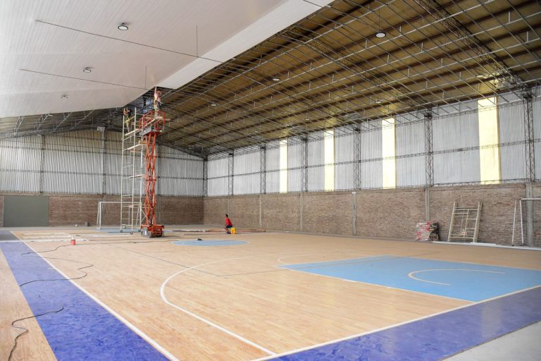 Avanza construcción de microestadio en Alejandro Korn