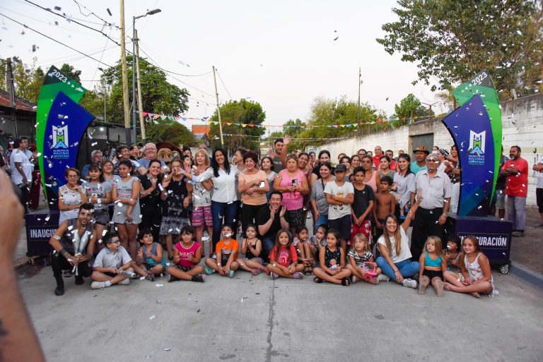 Correa y Nardini inauguraron el pavimento de la calle Cangallo