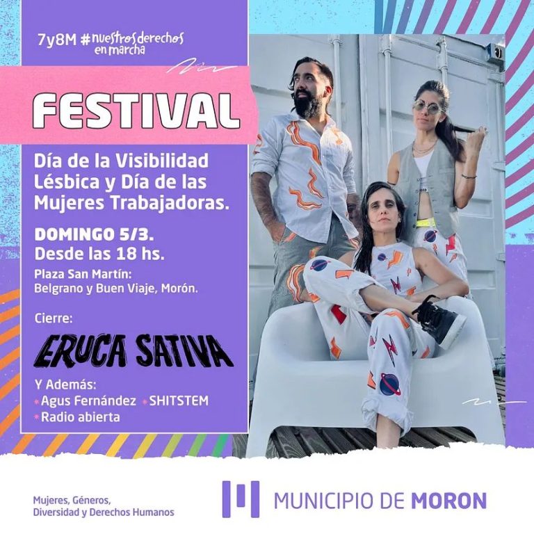 Festival en Morón por el Día de las Mujeres Trabajadoras