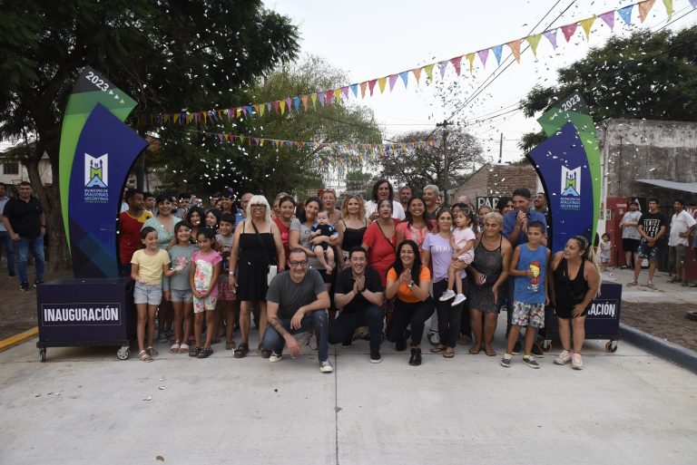 En Villa de Mayo, se inauguró el pavimento de la calle Amenábar