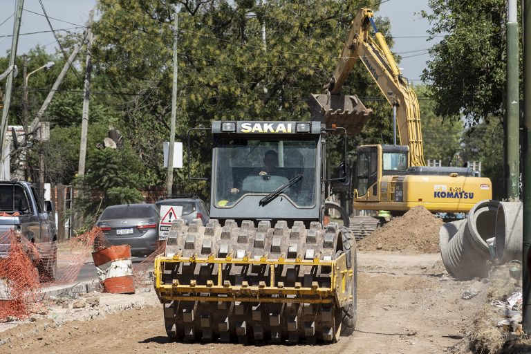 Obras en la avenida 2 de Abril en Brown