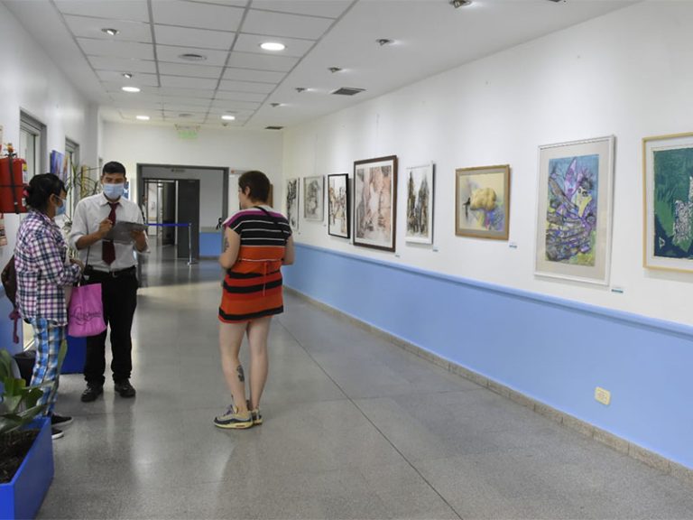 Muestra artística en el Hospital El Cruce