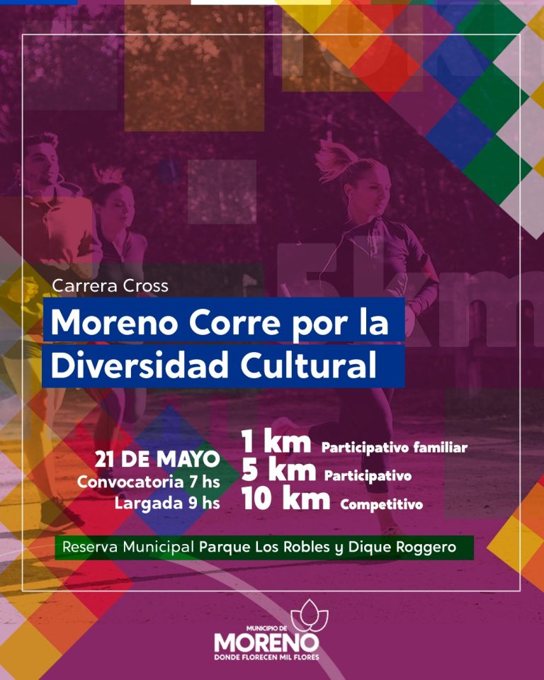 Se viene “Moreno Corre por la Diversidad Cultural”